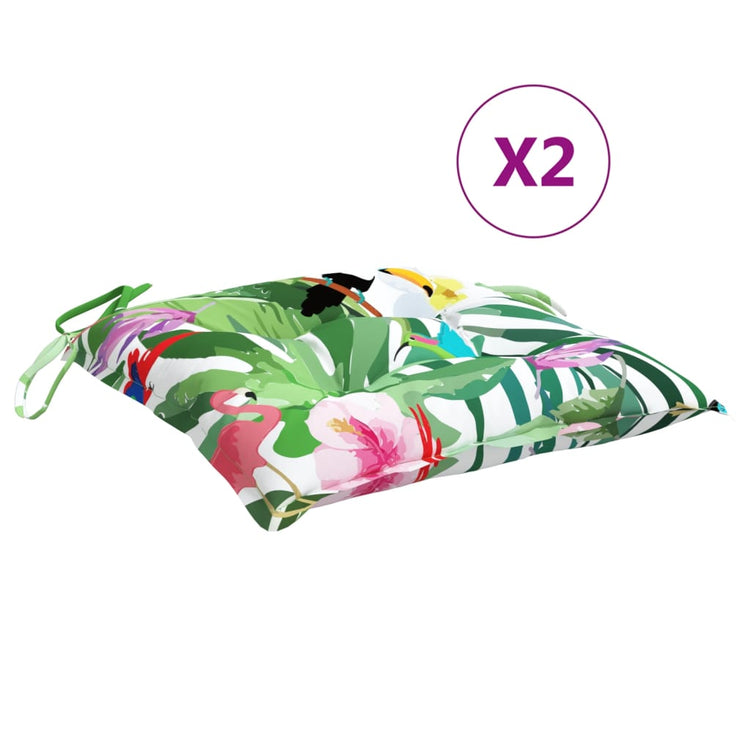 Coussins de chaise vidaxl 2 ST 50x50x7 cm Tissu multiples