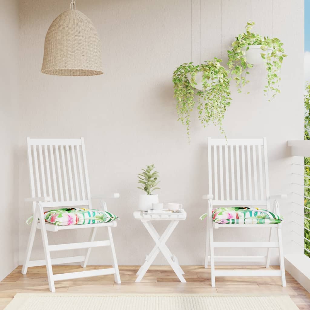 Coussins de chaise vidaxl 2 ST 50x50x7 cm Tissu multiples