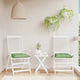 Coussins de chaise vidaxl 2 pcs motifs de feuilles 50x50x7 cm tissu