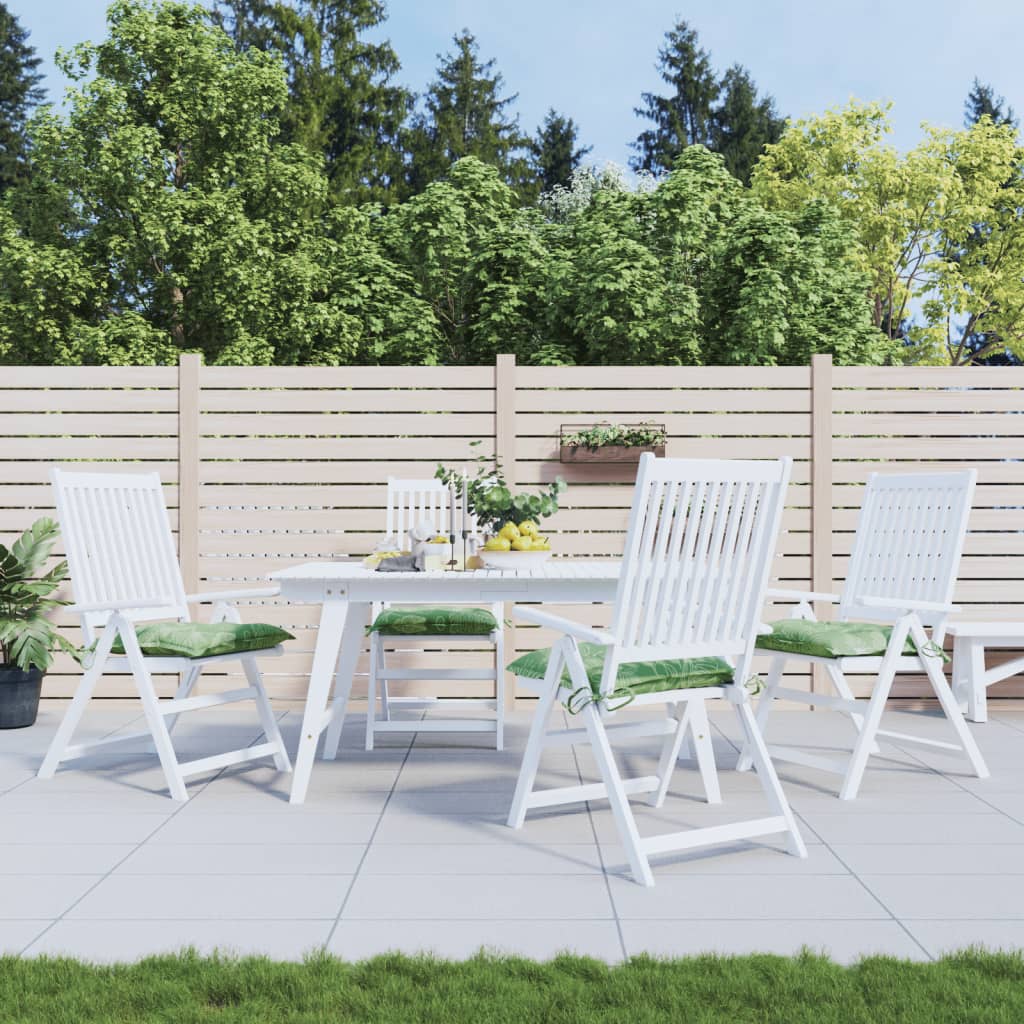 Coussins de chaise vidaxl 4 pcs motifs de feuilles 50x50x7 cm tissu