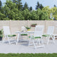 Coussins de chaise vidaxl 4 pcs motifs de feuilles 50x50x7 cm tissu