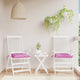 Coussins de chaise Vidaxl 2 ST 50x50x7 cm Oxford tissu rose