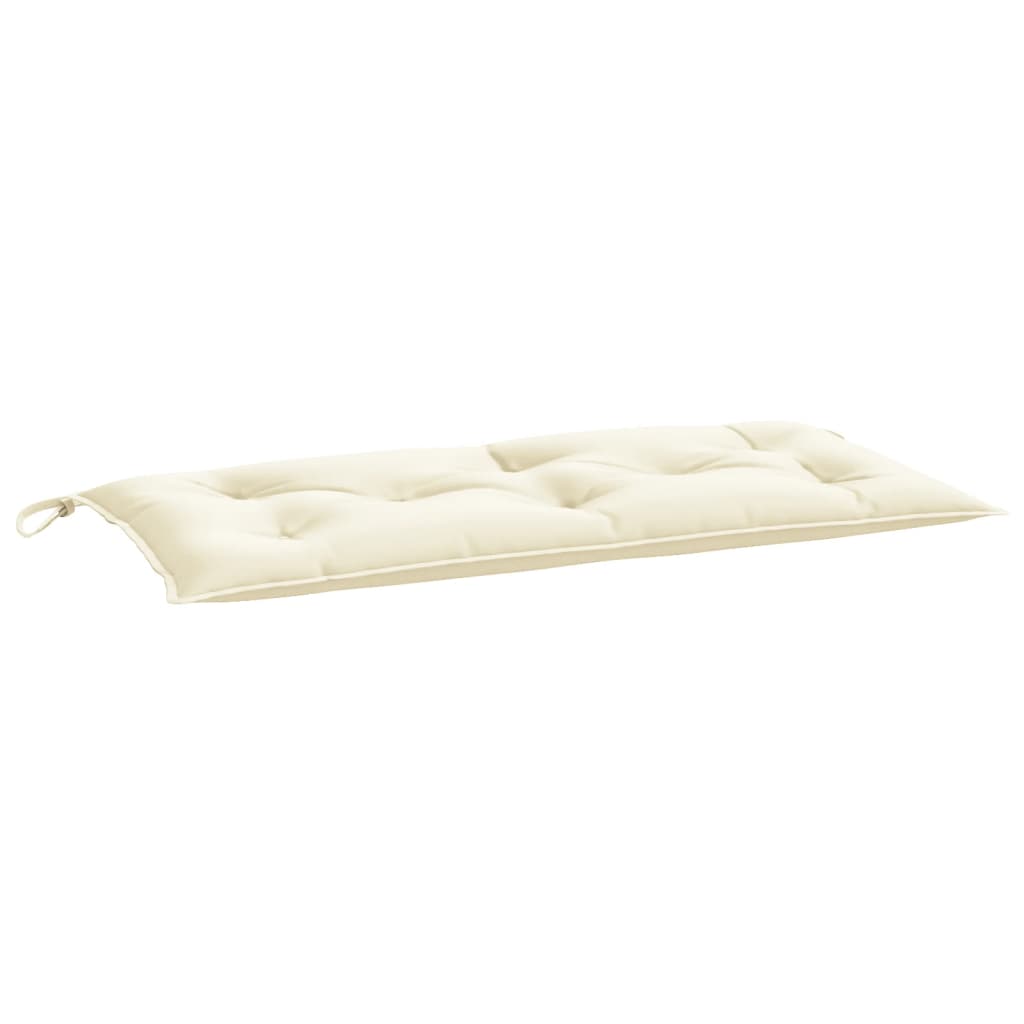 Vidaxx coussin de banc de jardin 100x50x7 cm tissu oxford couleur crème