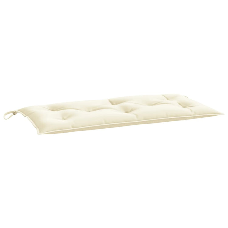 Vidaxx coussin de banc de jardin 100x50x7 cm tissu oxford couleur crème