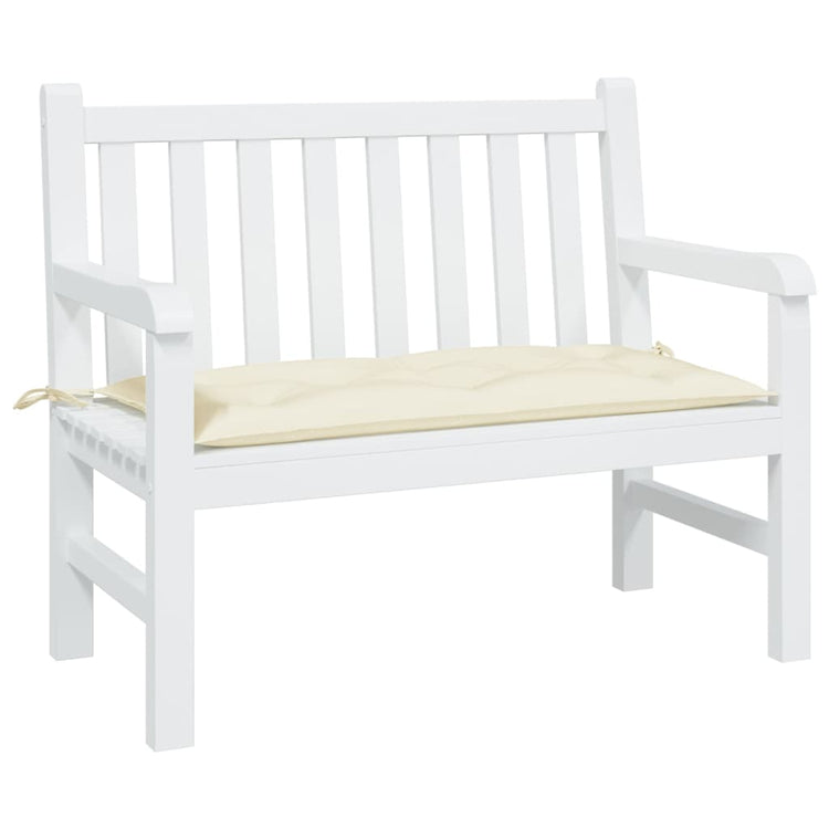 Vidaxx coussin de banc de jardin 100x50x7 cm tissu oxford couleur crème
