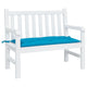 Vidaxx coussin de banc de jardin 100x50x7 cm tissu oxford bleu clair