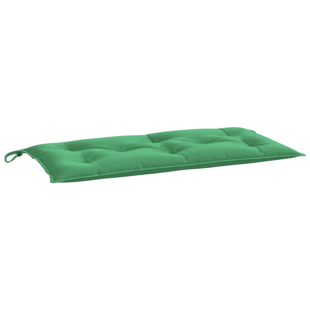 VidaXL coussin de banc de jardin 100x50x7 cm tissu oxford vert
