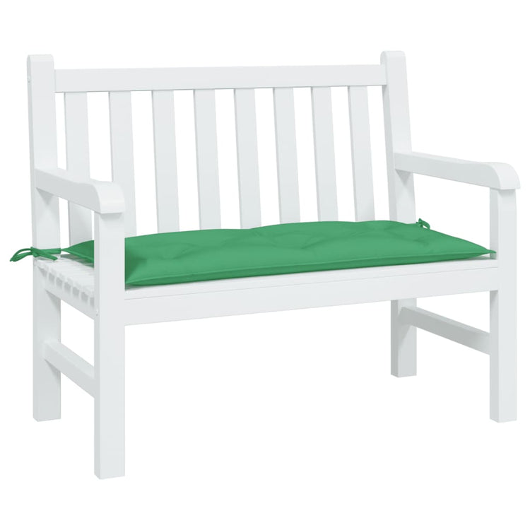 VidaXL coussin de banc de jardin 100x50x7 cm tissu oxford vert