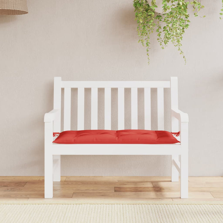 Vidaxl jardin banc coussin 100x50x7 cm oxford tissu rouge