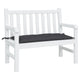 Vidaxl jardin banc coussin 100x50x7 cm tissu oxford noir