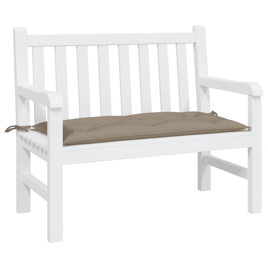 Vidaxl Garden Banc Cushion 100x50x7 cm oxford tissu taupe
