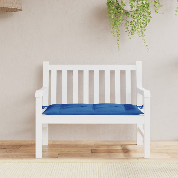 Vidaxl jardin banc coussin 100x50x7 cm oxford tissu bleu