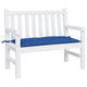 Vidaxl jardin banc coussin 100x50x7 cm oxford tissu bleu