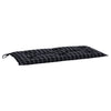 Vidaxl jardin banc coussin 180x50x7 cm oxford tissu diamant motif noir