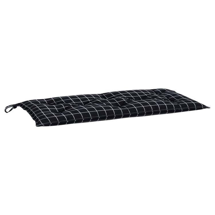 Vidaxl jardin banc coussin 180x50x7 cm oxford tissu diamant motif noir
