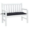 Vidaxl jardin banc coussin 180x50x7 cm oxford tissu diamant motif noir