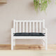 Vidaxl jardin banc coussin 180x50x7 cm oxford tissu diamant motif noir