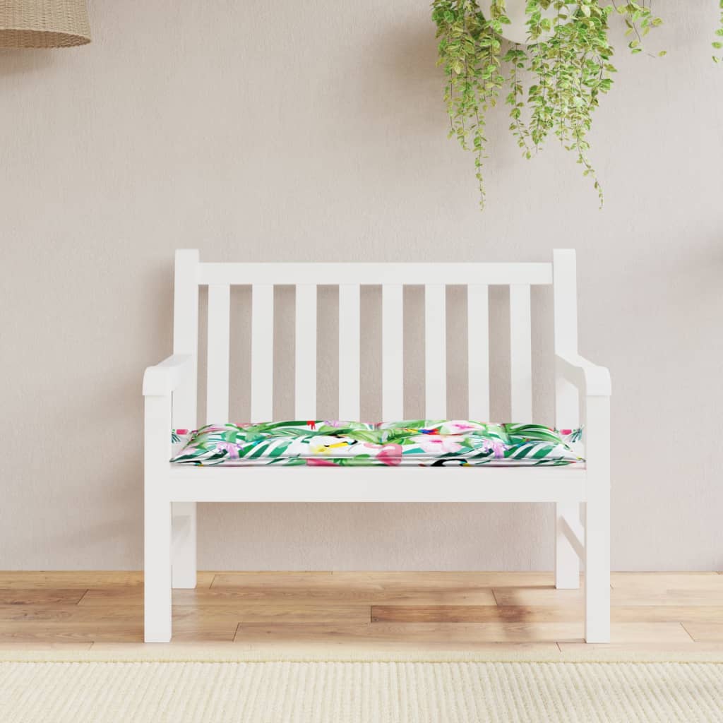 Vidaxl Garden Banc Cushion 100x50x7 cm Oxford tissu multi-colorant