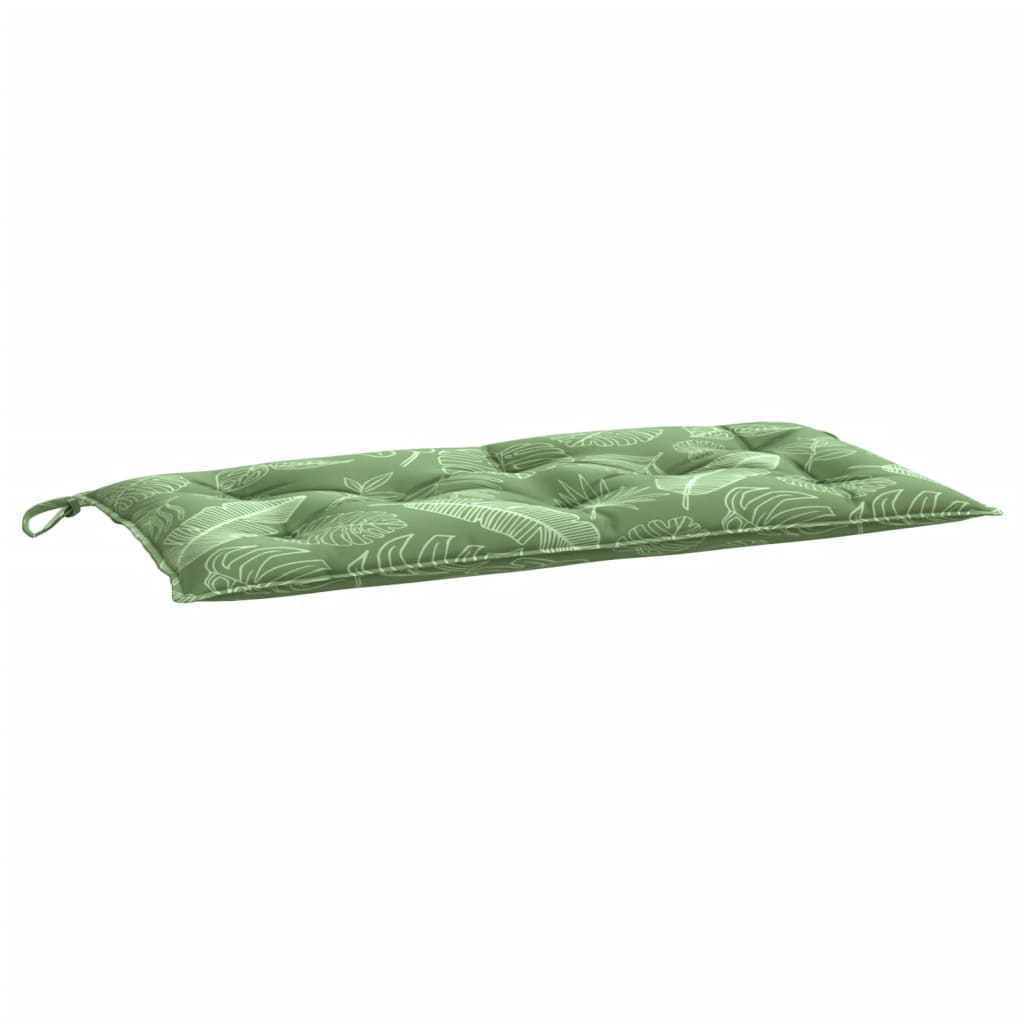 Vidaxl Garden Banc Cushion 100x50x7 cm Oxford Fabric Leaf motif
