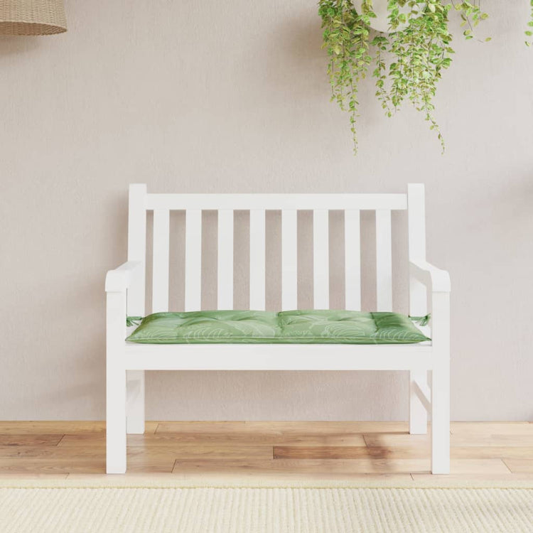 Vidaxl Garden Banc Cushion 100x50x7 cm Oxford Fabric Leaf motif