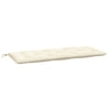 Vidaxx coussin de banc de jardin 120x50x7 cm tissu oxford couleur crème