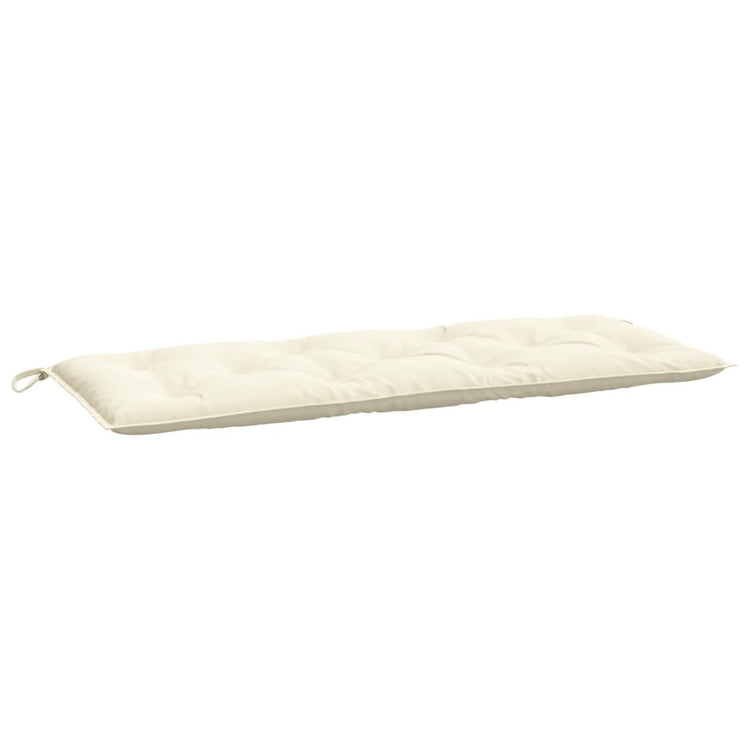 Vidaxx coussin de banc de jardin 120x50x7 cm tissu oxford couleur crème