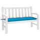 Vidaxl jardin banc coussin 120x50x7 cm tissu oxford bleu clair