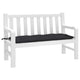 Vidaxl jardin banc coussin 120x50x7 cm tissu oxford noir