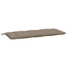 Vidaxl jardin banc coussin 120x50x7 cm oxford tissu taupe