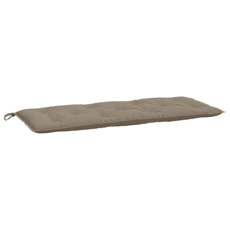 Vidaxl jardin banc coussin 120x50x7 cm oxford tissu taupe