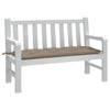 Vidaxl jardin banc coussin 120x50x7 cm oxford tissu taupe