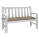 Vidaxl jardin banc coussin 120x50x7 cm oxford tissu taupe