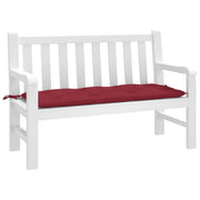 Vidaxl jardin banc coussin 120x50x7 cm oxford tissu vin rouge - afbeelding 1