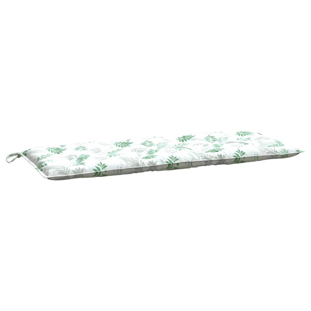 Vidaxl Garden Banc Cushion Feuille Modèle 120x50x7 cm Tissu
