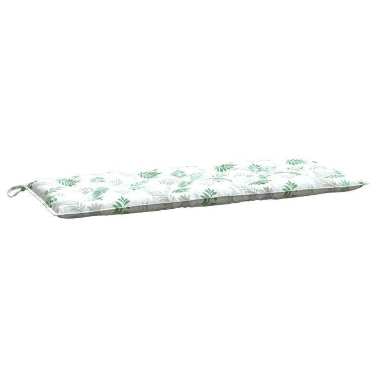 Vidaxl Garden Banc Cushion Feuille Modèle 120x50x7 cm Tissu