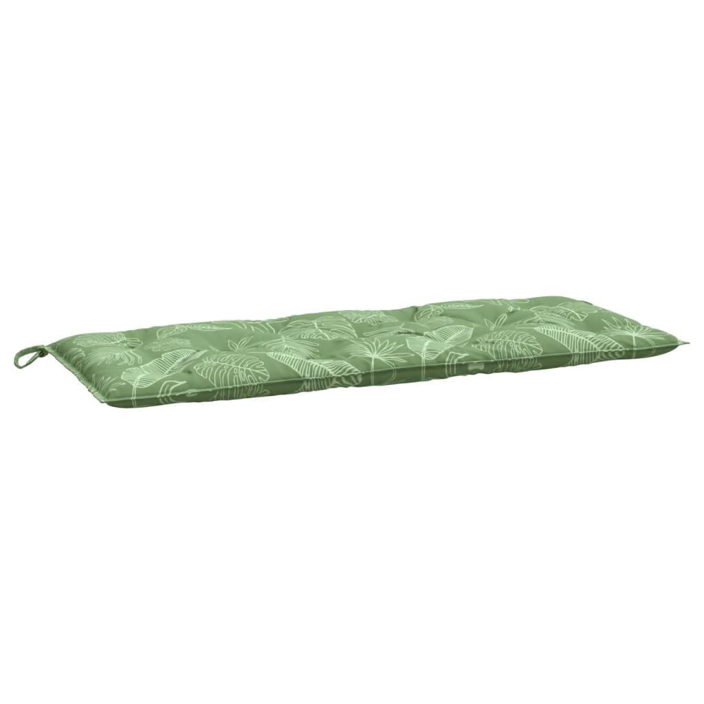 Vidaxl Garden Banc Cushion Feuille Modèle 120x50x7 cm Tissu