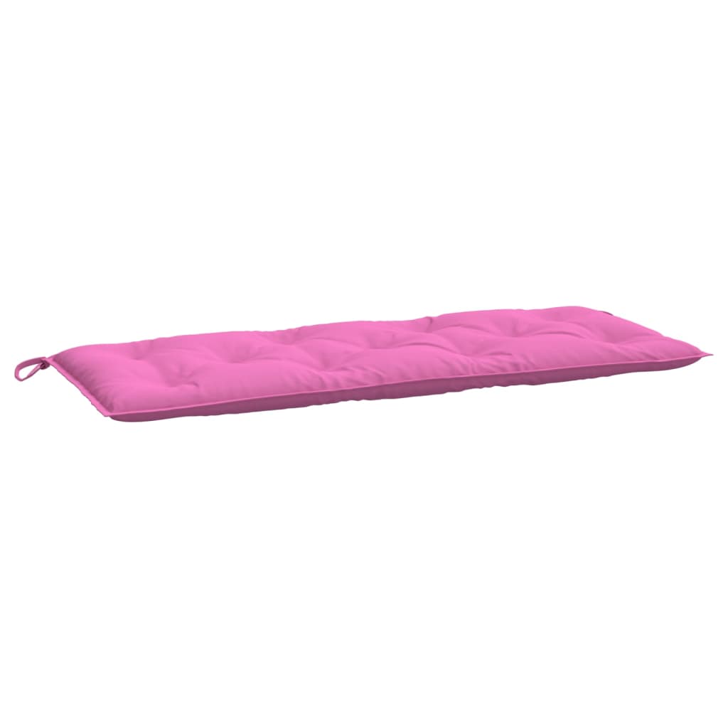 Vidaxl jardin banc coussin 120x50x7 cm tissu rose