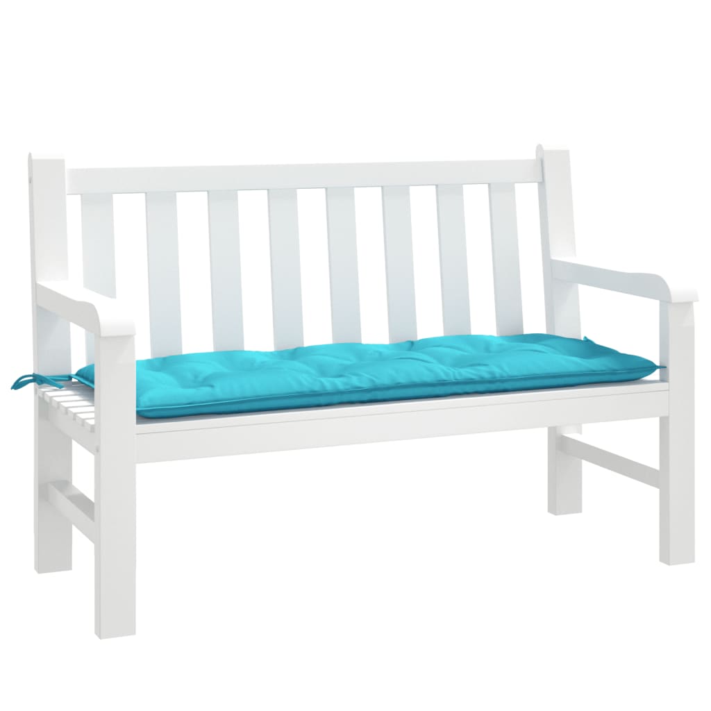 Vidaxl Garden Banc Cushion 120x50x7 cm Turquoise tissu