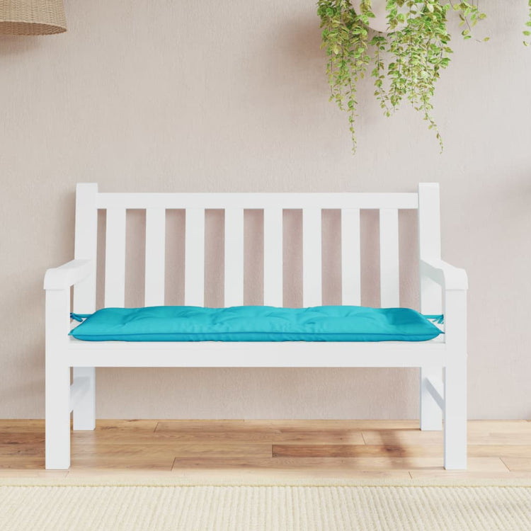 Vidaxl Garden Banc Cushion 120x50x7 cm Turquoise tissu