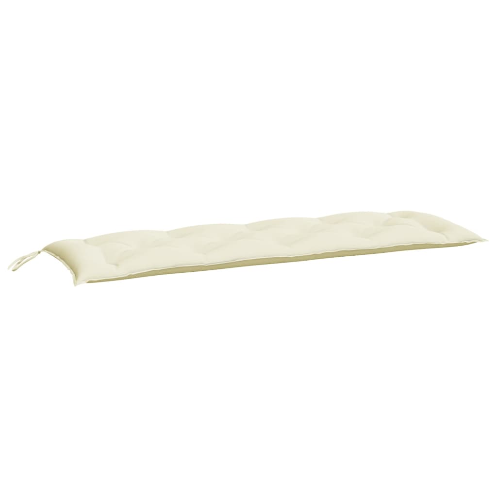 Vidaxx coussin de banc de jardin 150x50x7 cm tissu oxford couleur crème