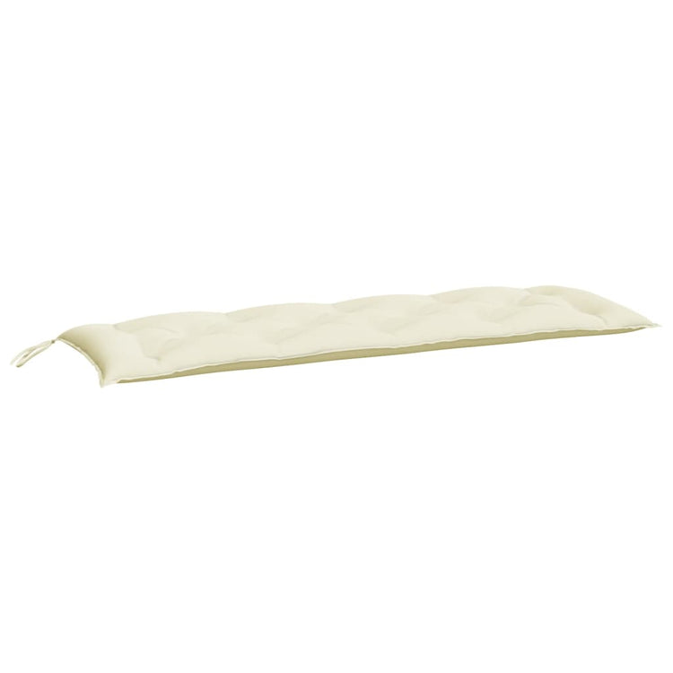 Vidaxx coussin de banc de jardin 150x50x7 cm tissu oxford couleur crème