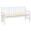 Vidaxx coussin de banc de jardin 150x50x7 cm tissu oxford couleur crème