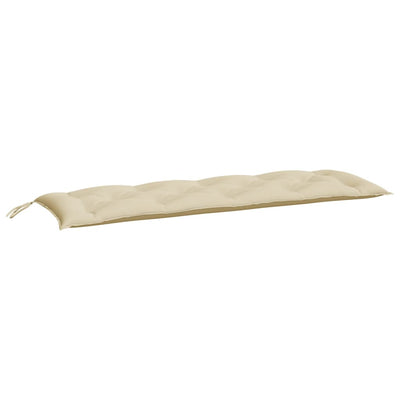 VidaXL coussin de banc de jardin 150x50x7 cm tissu oxford beige