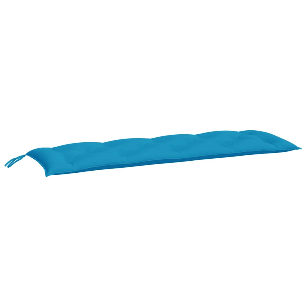 VidaXL coussin de banc de jardin 150x50x7 cm tissu oxford bleu clair