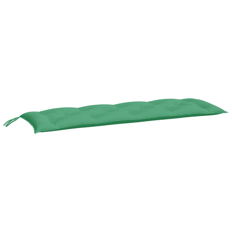 VidaXL coussin de banc de jardin 150x50x7 cm tissu oxford vert