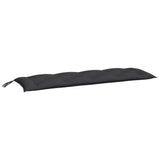 Vidaxl jardin banc coussin 150x50x7 cm tissu oxford noir - afbeelding 2