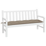 Vidaxl jardin banc coussin 150x50x7 cm oxford tissu taupe - afbeelding 3