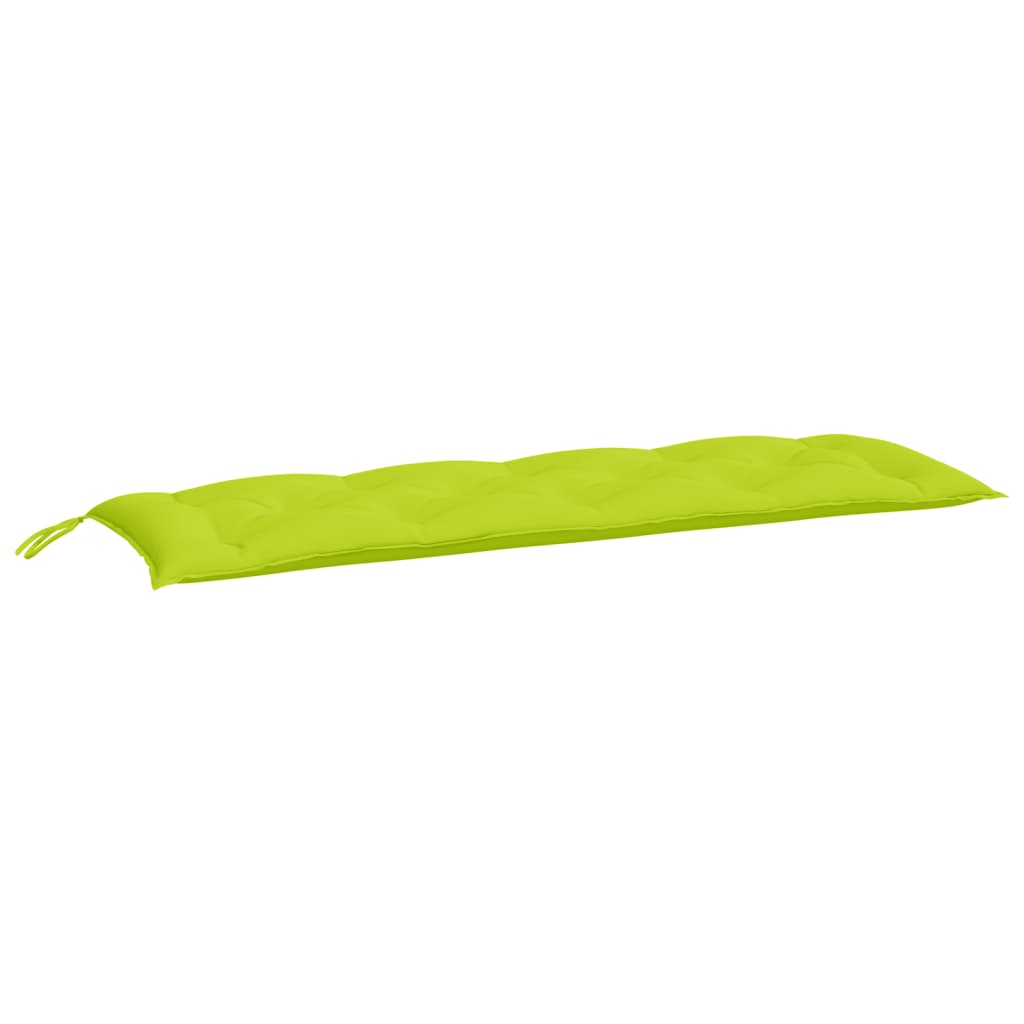 VidaXL coussin de banc de jardin 150x50x7 cm tissu oxford vert vif