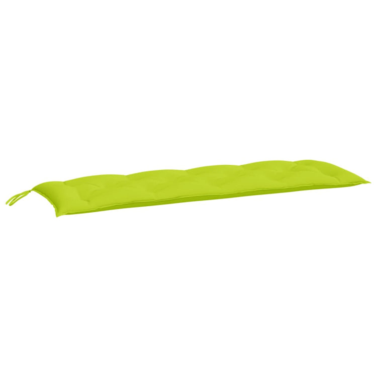 VidaXL coussin de banc de jardin 150x50x7 cm tissu oxford vert vif
