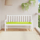 VidaXL coussin de banc de jardin 150x50x7 cm tissu oxford vert vif
